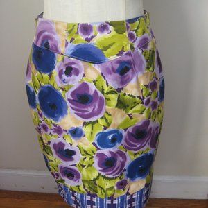 BARASCHI Floral Pencil Skirt